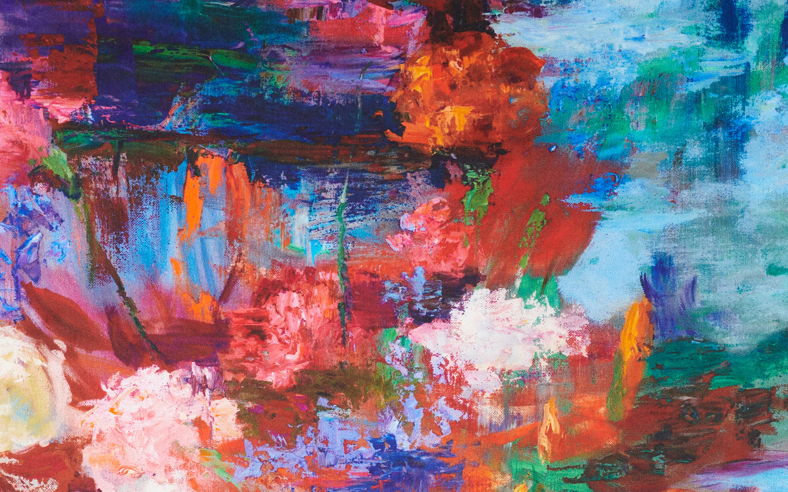 Silk Scarves: Orange Bouquet