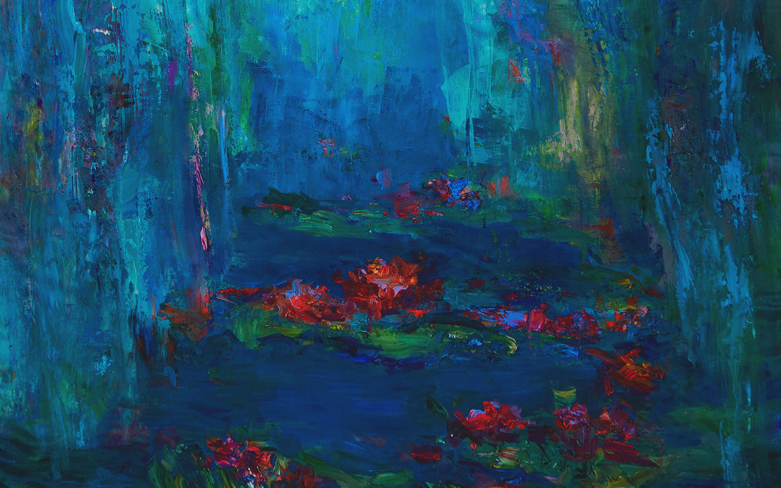 Silk Scarves: Water Lilies