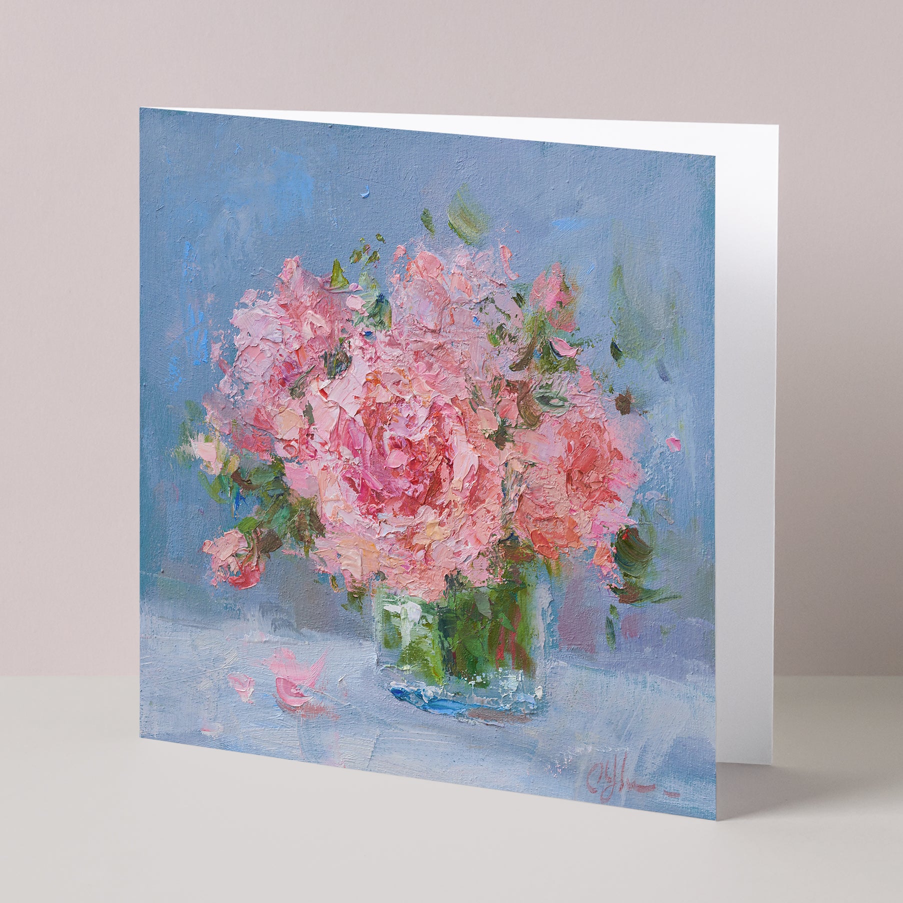 Fine Arts Notes Floral Fine Art Note Cards Set of 6, Blank, Square, All Occasion ...