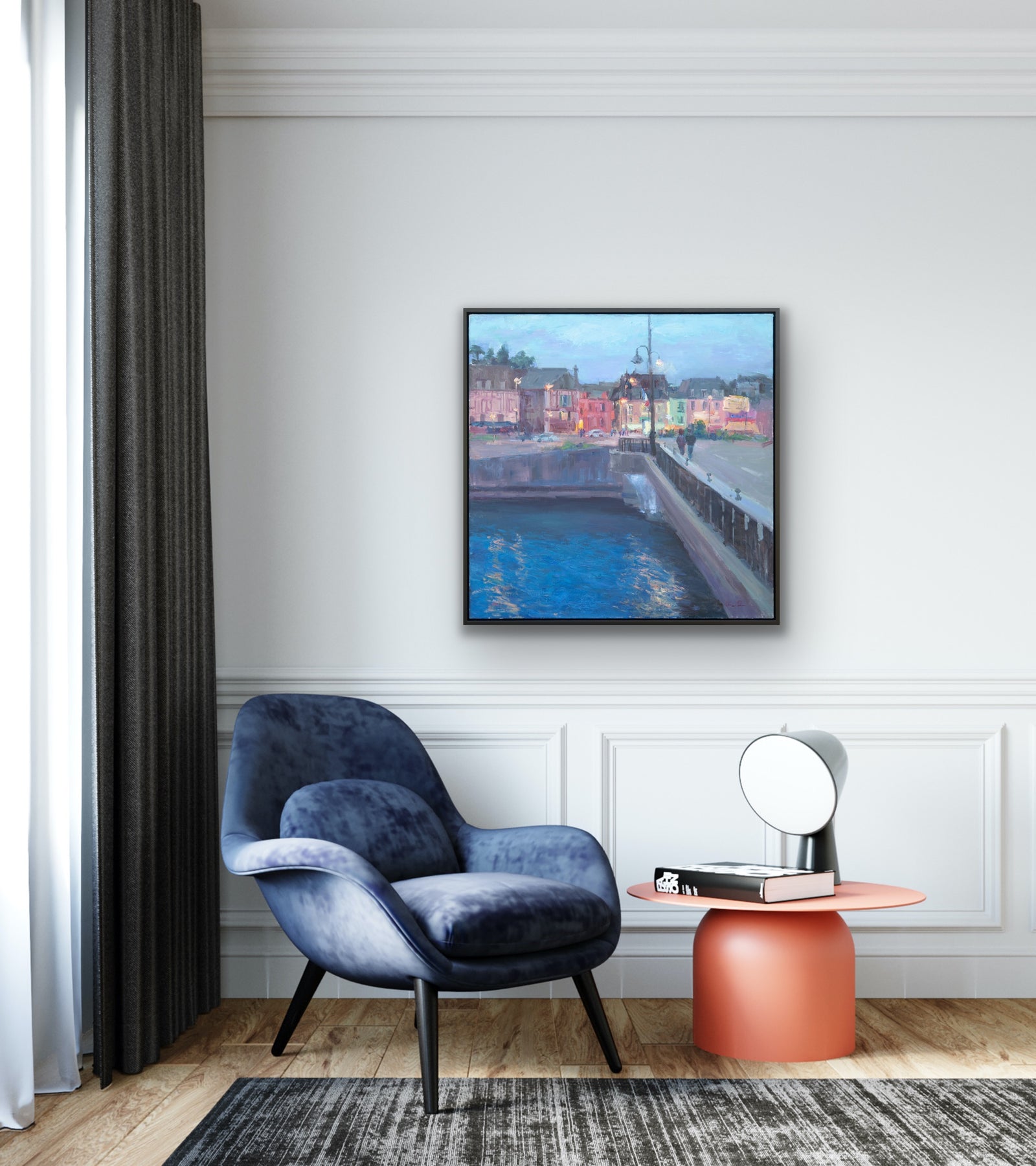 Evening Stroll over the Bridge - SOLD