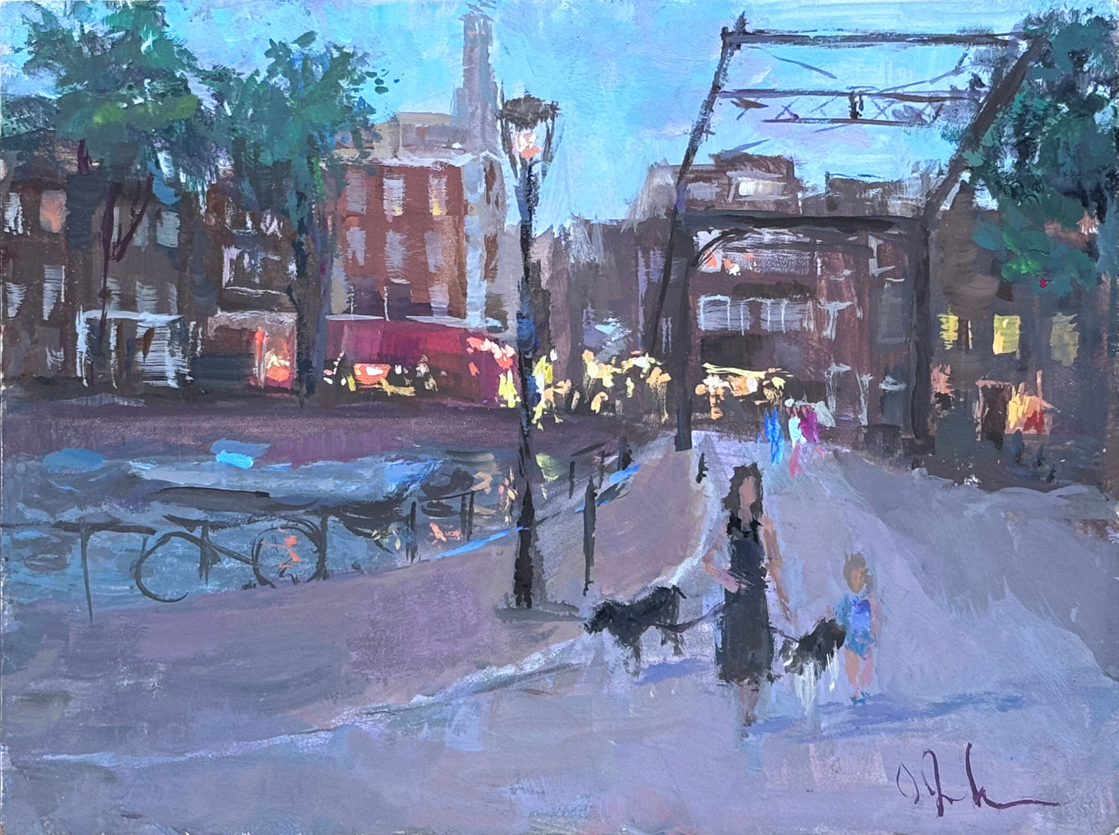 Under the Evening Lights - SOLD
