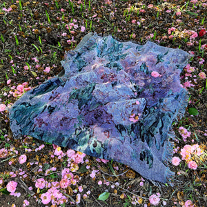 Twilight Garden - Woven Art Throw Blanket