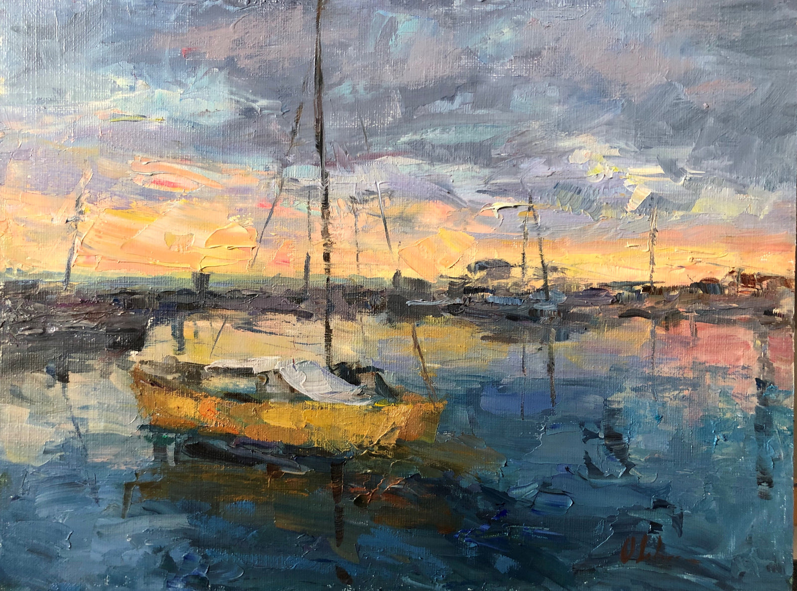 Yellow Boat - SOLD